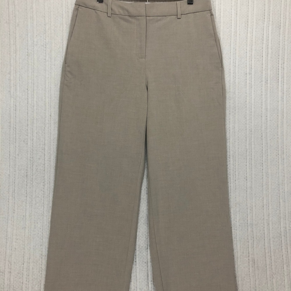 Rachel Zoe Beige Straight-Leg Trousers
